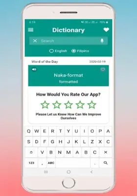 Filipino Dictionary android App screenshot 2